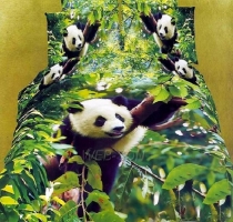 Белье 3D "Panda" сатин Repablic